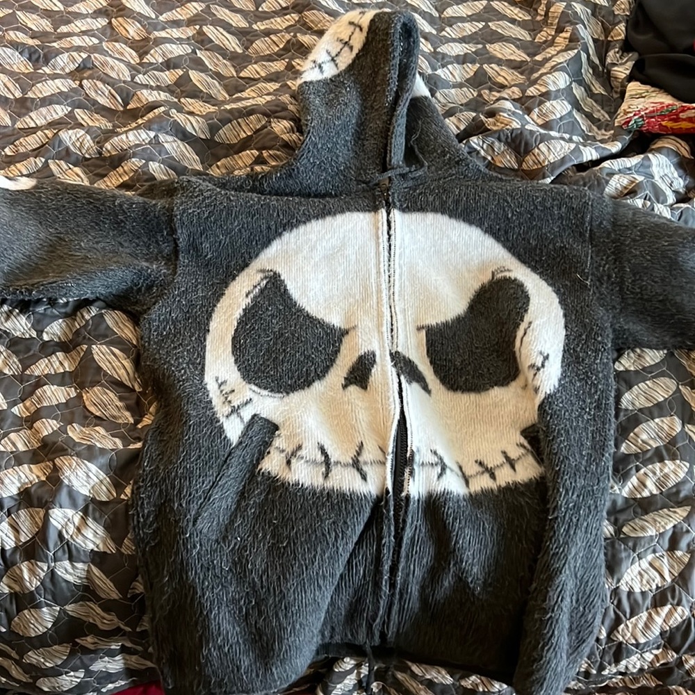 The Nightmare Before Christmas wool zip up hoodie